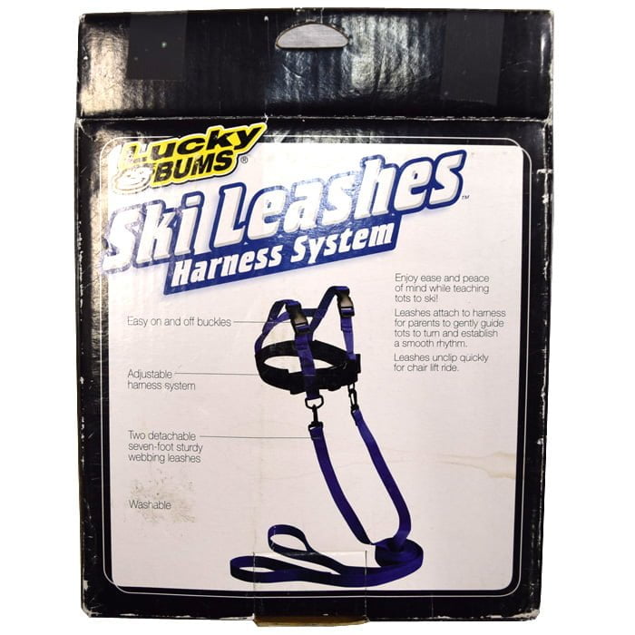 Lucky Bums Kids Ski Harness With Grip N' Guide, 2 Leashes & Backpack – Open Box, Ready To Use