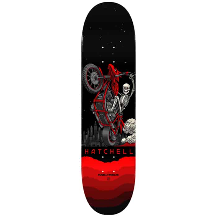 Hatchell POWELL HATCHELL MOTO FLIGHT SKATEBOARD DECK – Salty Peaks Snowboard Shop