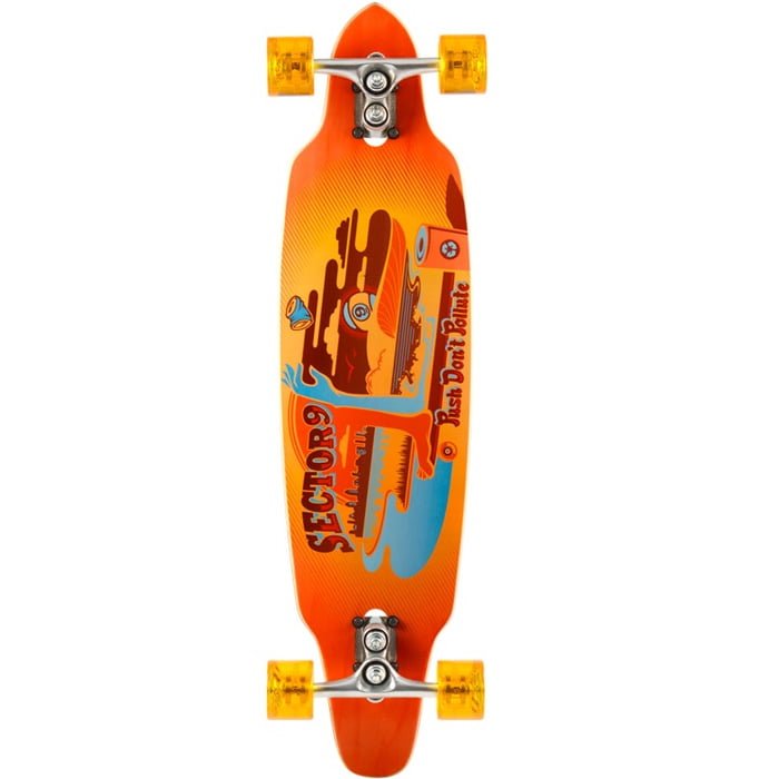 Tempest Sidewinder Complete Longboard Red 36 – Salty Peaks Snowboard Shop