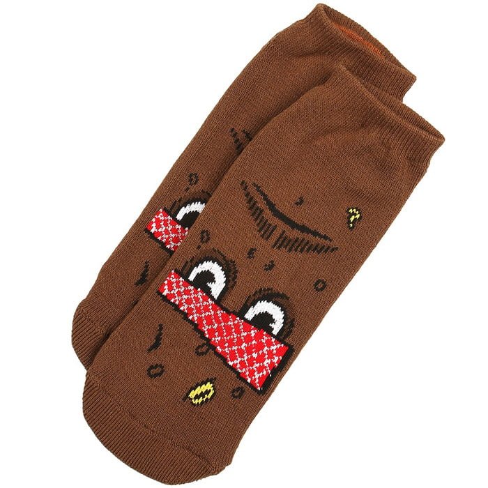 TOY MACHINE POO POO FACE ANKLE SOCKS