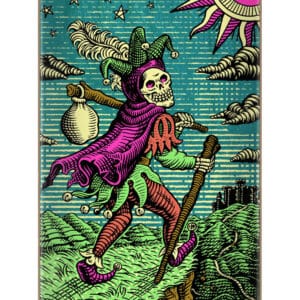 SANTA CRUZ DELFINO TAROT REMIX FEELBASE 8.25" SKATEBOARD DECK