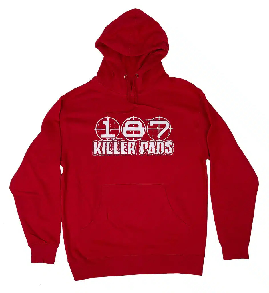 187 killer pads block logo hoodie red 2026 a