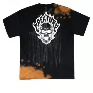 Creature Bonehead Flamewash Tee BLK A