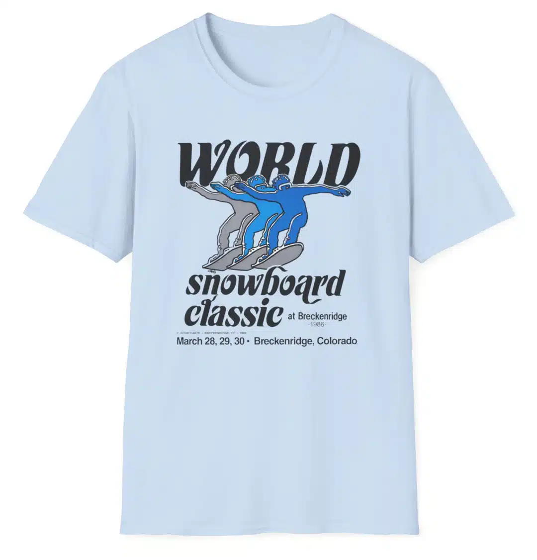 45rpm breckenridge 1986 world snowboard classic tee blu 2026 a