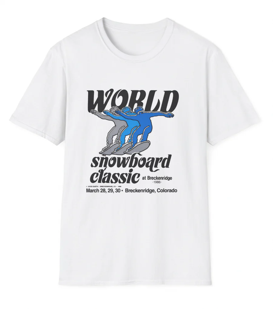 45rpm breckenridge 1986 world snowboard classic tee wht 2026 a