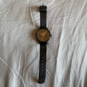 Nixon Black Kensington With Rose gold Hands