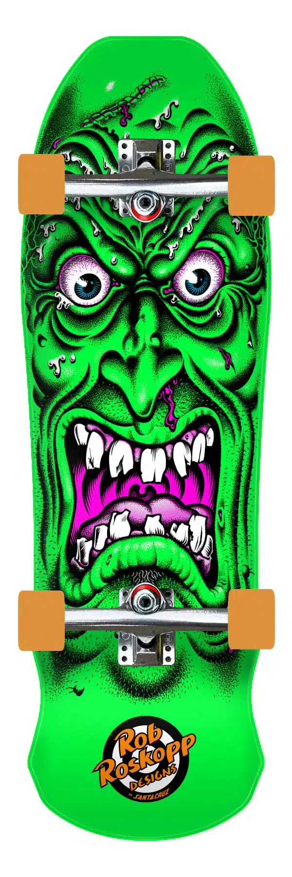 11117641 165009 85304 95in x 31in Roskopp Face Shaped Cruiser Skateboard Santa Cruz size 95inx31in 1000x