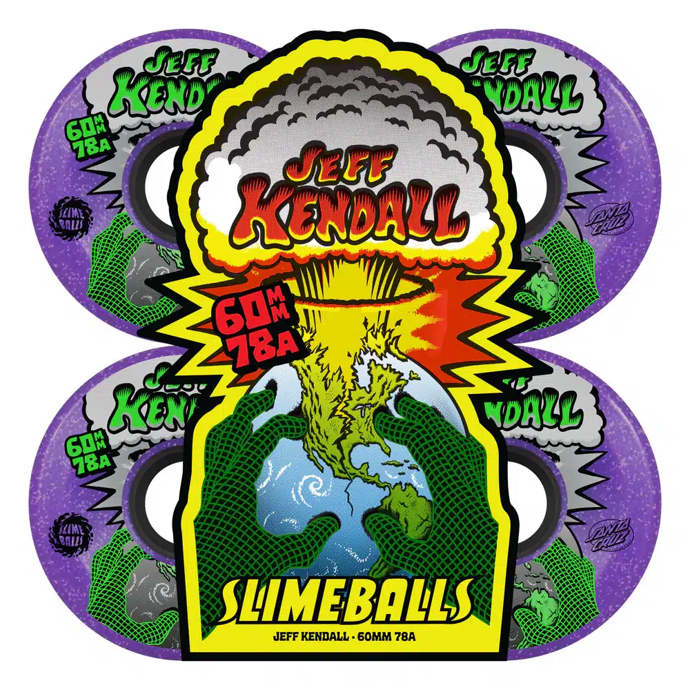 22223504 164994 85186 60mm Kendall End of the World Reissue OG Slime Purple 78a Skateboard Wheels Slime Balls color purple 1000x