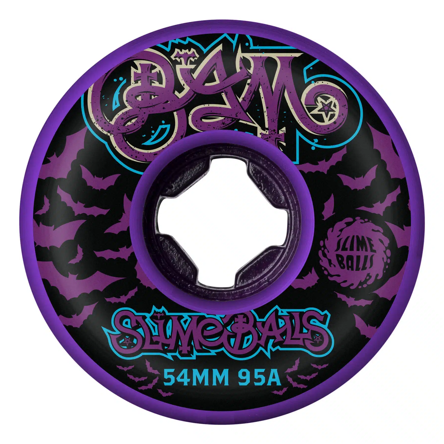 22223505 164995 85189 54mm Bam Margera Guest Purple Hardline 95a Skateboard Wheels Slime Balls color purple 1800x